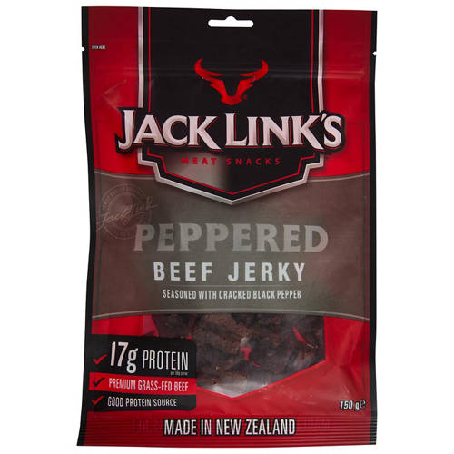 Peppered Beef Jerky 150g Product Image Front shot 01