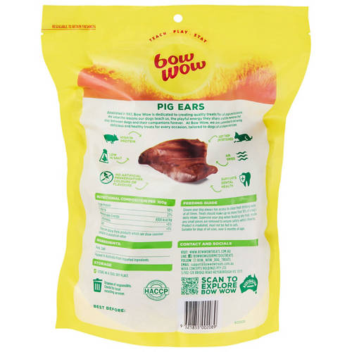 Front shot 2, Pigs Ears 10 Pack