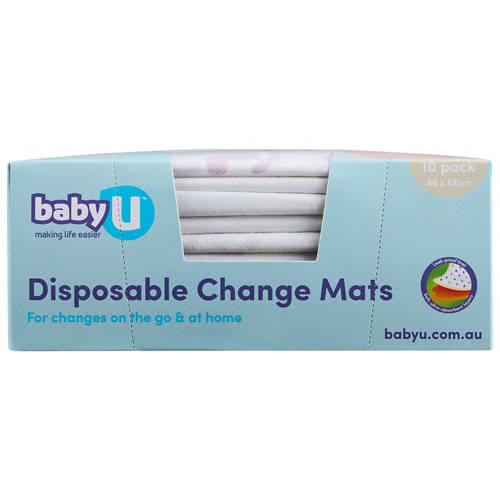 Front shot 2, Disposable Change Mats 10 Pack