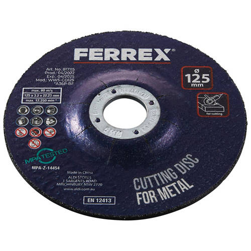 Cutting or Grinding Discs Product Image Front shot 01