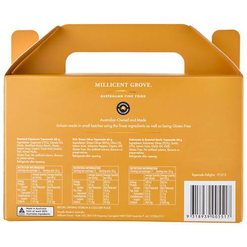 Front shot 3, Tapenade Delights Gift Pack 180g