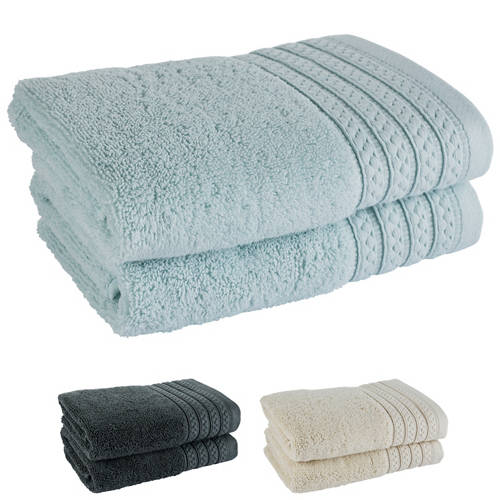 Group 1, Bright Blue Hand Towel 2 Pack