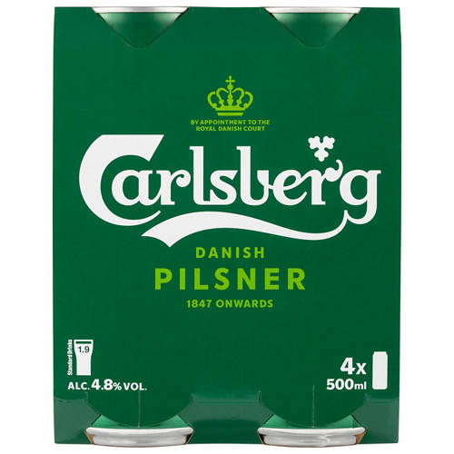 Front shot 2, Pilsner Green 4 x 500ml