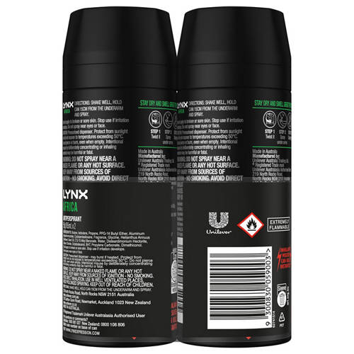 Front shot 2, Deodorant 72 Hour Antiperspirant Africa 2 Pack 95g