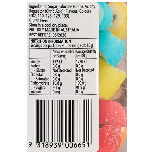 Nutrients 1, Assorted Fruit Candy 300g
