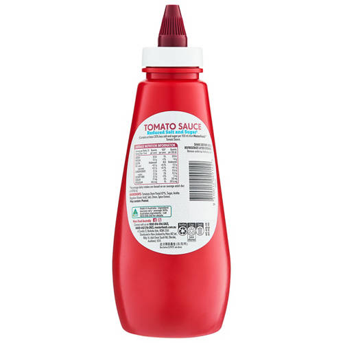 Front shot 2, Sugar & Salt Reduced Tomato Sauce 475ml