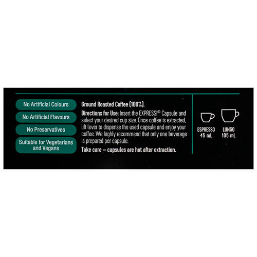 Ingredients 1, Calabrese Espresso 16 Pack 124g