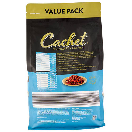 Front shot 3, Gourmet Dry Cat Food 2kg - Seafood platter, Tuna, Vegetable and Prawn Flavour