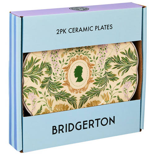 Front shot 2, Bridgerton Ceramic Plates 2 Pack