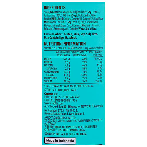 Nutrients 1, Wafer Rolls Cookies & Cream 350g