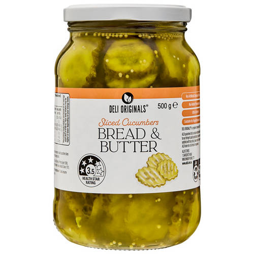 Front shot 2, Bread & Butter Pickles 500g