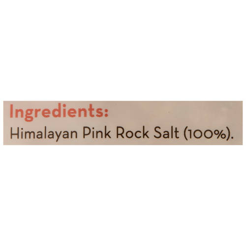 Ingredients 1, Himalayan Pink Rock Salt 1kg