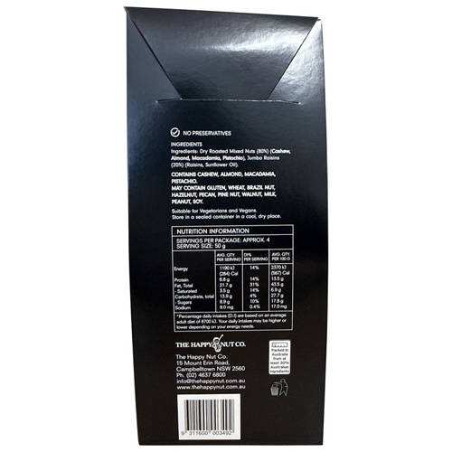 Front shot 2, Roasted Nuts & Fruit 200g