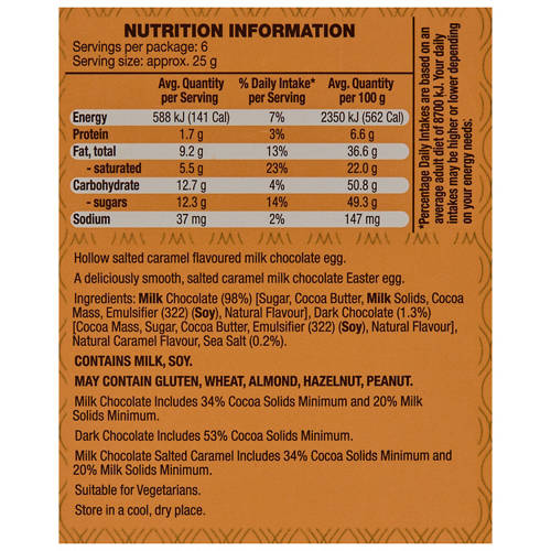 Nutrients 1, Salted Caramel Premium Egg 150g