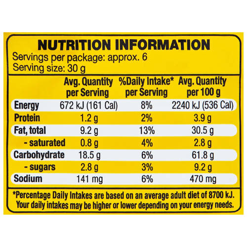 Nutrients 1, Honey Mustard Soy Crisps 200g