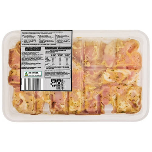 Front shot 2, Marinated Lemon & Herb RSPCA Approved Chicken Thigh Steaks 500g