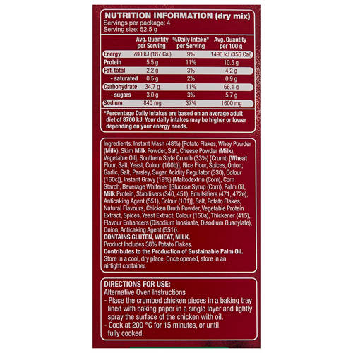 Nutrients 1, Southern Fried Chicken Poppers Meal Kit 210g
