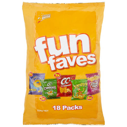 Fun Faves 18 Pack 324g Product Image Front shot 01