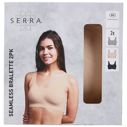 Front shot 2, Seamless Bralette 2 Pack