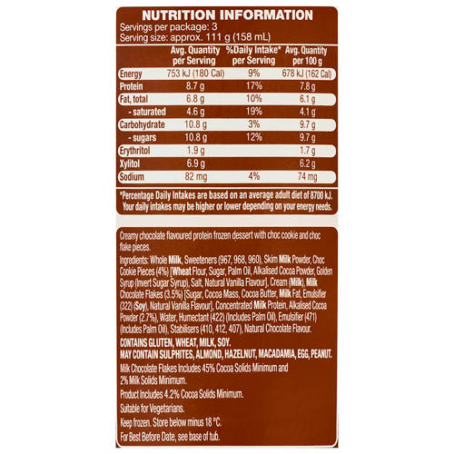 Nutrients 1, Triple Choc Protein Frozen Dessert 475ml