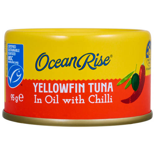 Front shot 2, Yellowfin Tuna In Oil with Chilli 95g
