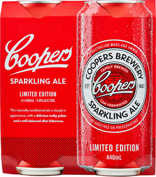 Front shot 2, Sparkling Ale 4 Pack 440ml