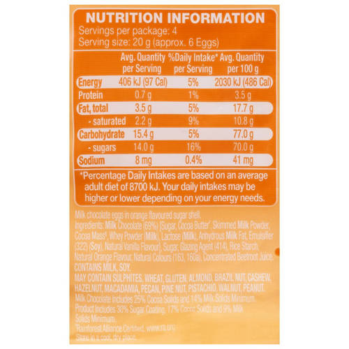 Nutrients 1, Orange Speckled Eggs 80g