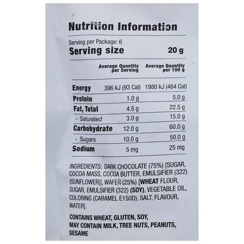 Nutrients 1, Mini Milk Chocolate Filled Waffle Cones 120g