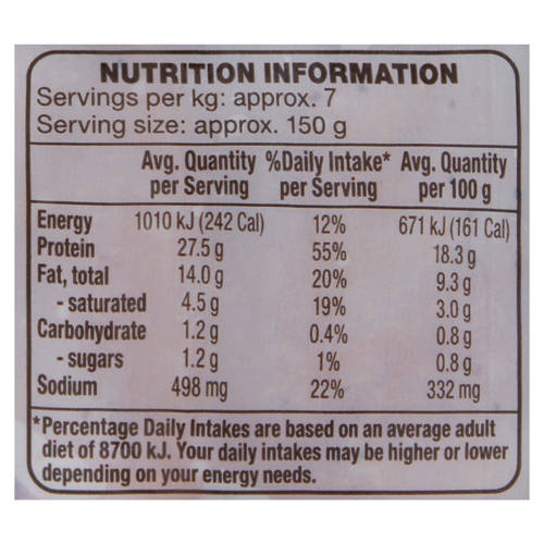 Nutrients 1, Boneless Butterflied RSPCA Approved Free Range Chicken