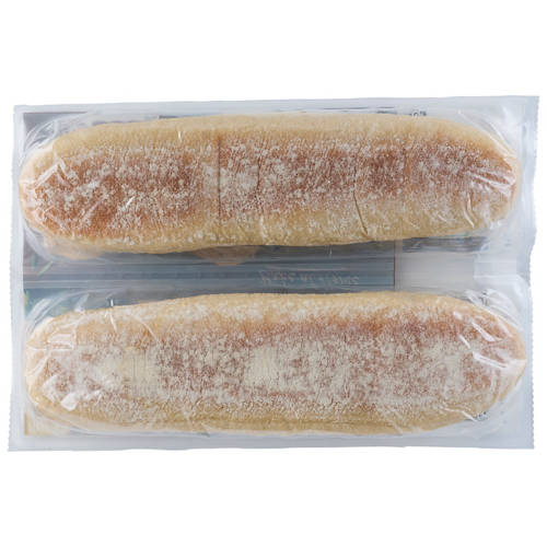 Front shot 2, Par Baked Rustic Baguette 2 Pack 250g