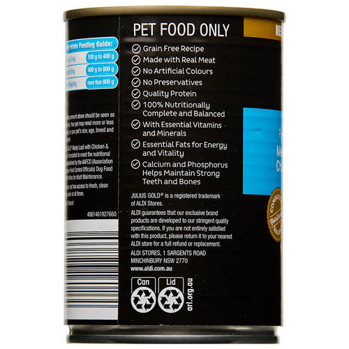 Front shot 4, Meaty Loaf with Chicken and Turkey Flavour Dog Food 400g