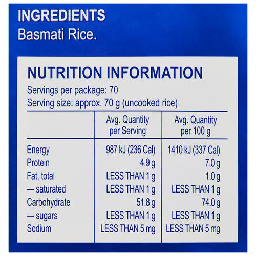 Nutrients 1, Basmati Rice 5kg