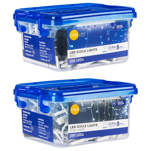 Group 1, LED Icicle Lights 250 Pack