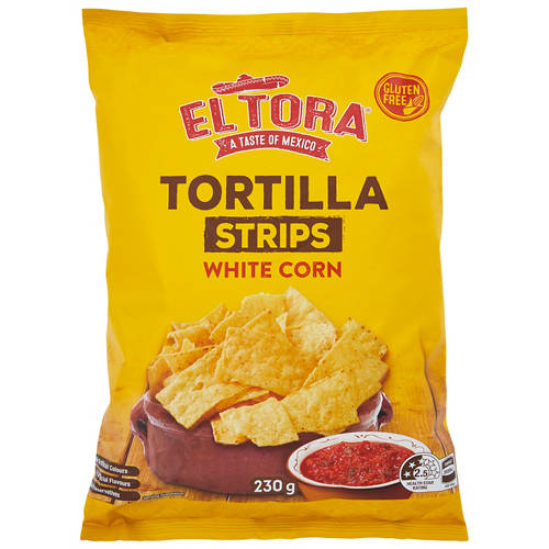 Tortilla Strips White Corn 230g Product Image Front shot 01