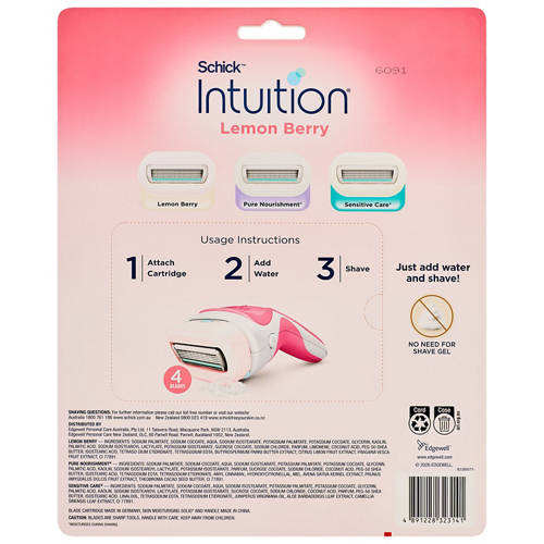 Front shot 2, Intuition Razor Womens Value 7 Pack