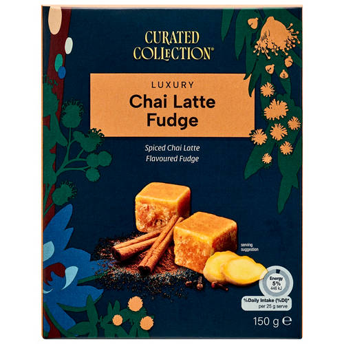 Front shot 2, Luxury Fudge Various 150g, Chai Latte