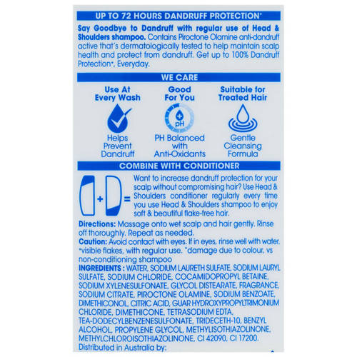 Ingredients 1, Anti-Dandruff Shampoo or Conditioner 660ml