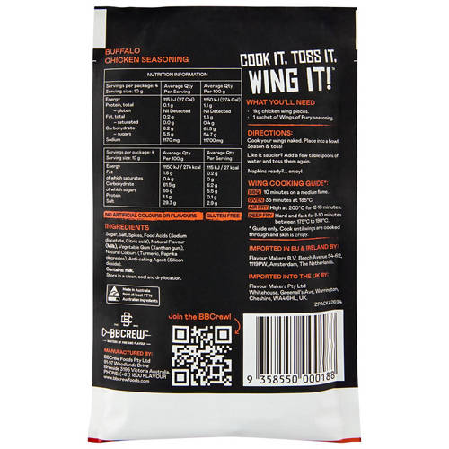 Front shot 2, Buffalo Chicken Seasoning 40g