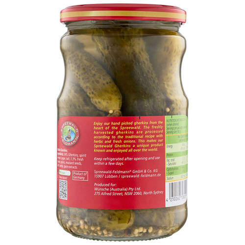 Front shot 3, Spreewalder Whole Pickled Gherkins