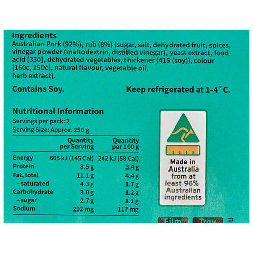 Nutrients 1, Tangy BBQ Pork Rib Fingers