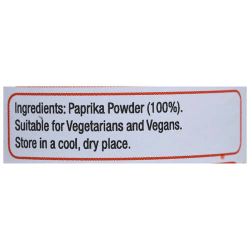 Ingredients 1, Paprika Ground 45g