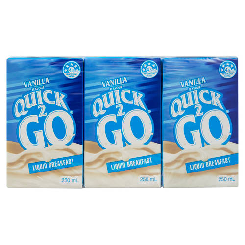 Front shot 2, Vanilla Liquid Breakfast 6 Pack 250ml