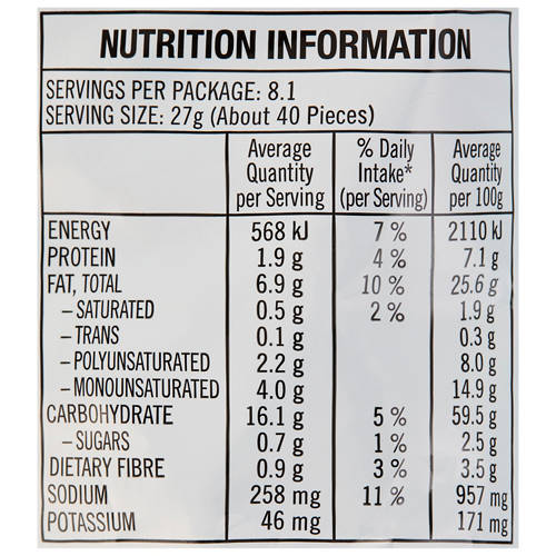 Nutrients 1, Burger Rings Party Bag 220g