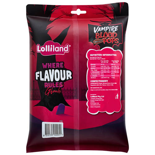 Front shot 2, Halloween Mix Blood Pops 500g