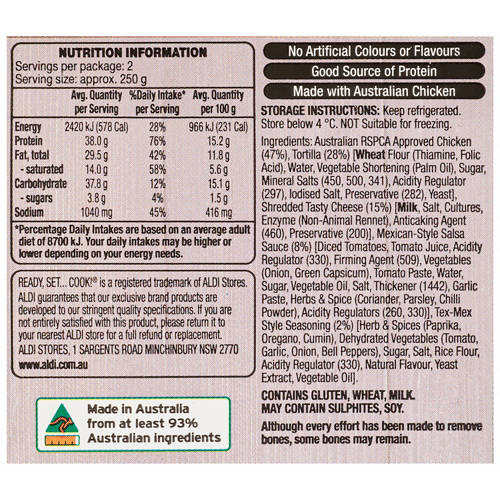 Nutrients 1, RSPCA Approved Chicken Enchilada 500g