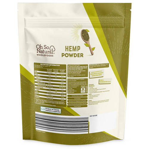 Front shot 2, Hemp Bulk Pack Powder 1kg