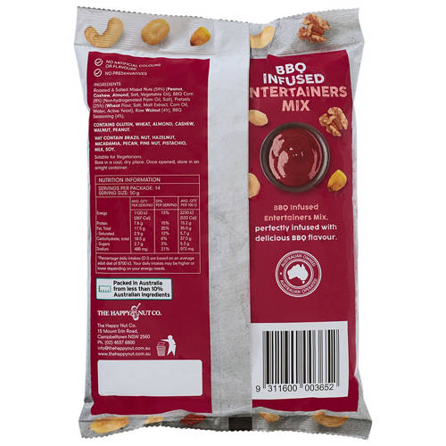 Front shot 2, BBQ Infused Entertainers Mix 700g