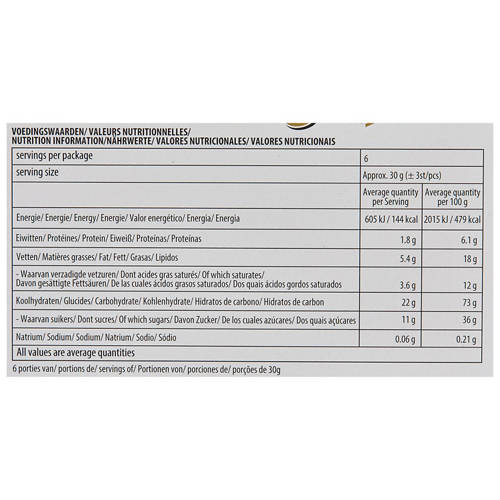 Nutrients 1, Belgian Butters Waffle Crisps 180g