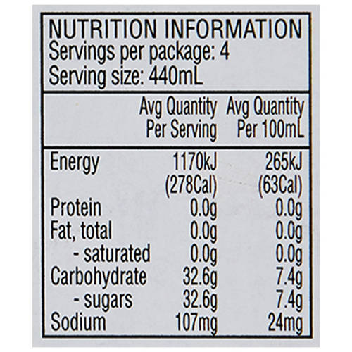Nutrients 1, Crush Mango & Peach 4 Pack 440ml