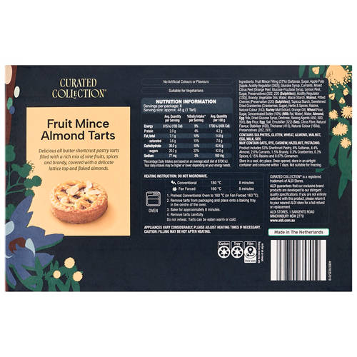 Front shot 3, Almond Fruit Mince Tarts 290g